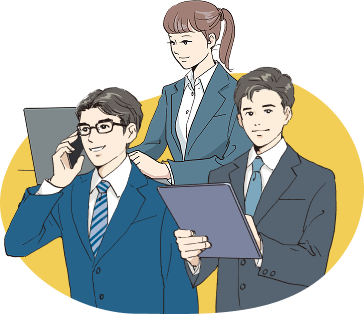 働いている人のイラスト